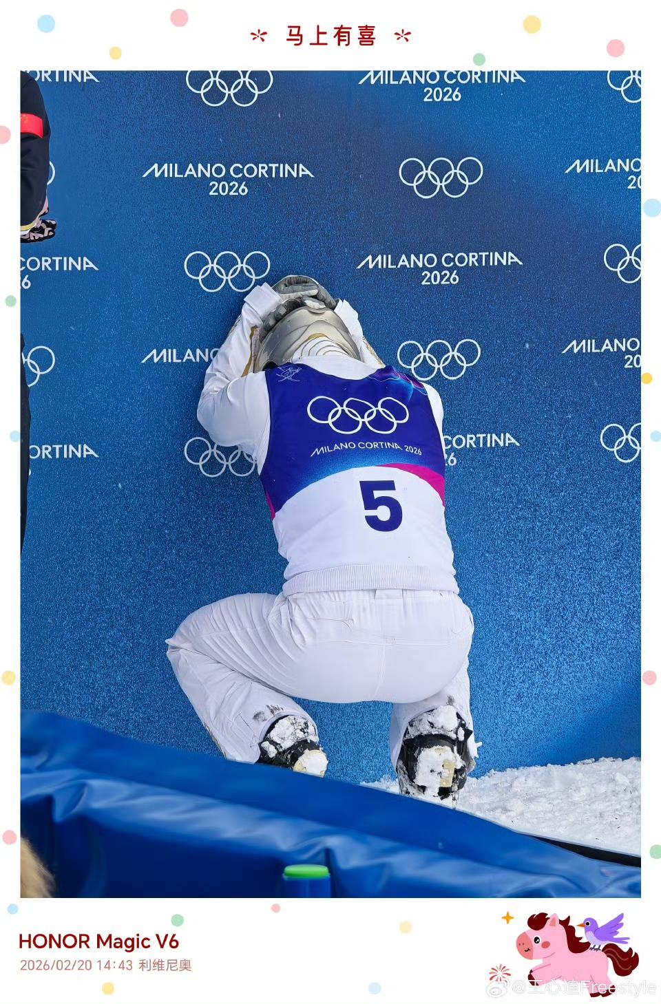 哇哇哇，在冬奥场比赛现场被徐梦桃、王心迪的双冠军buff和恩爱场面狠狠圈粉了！