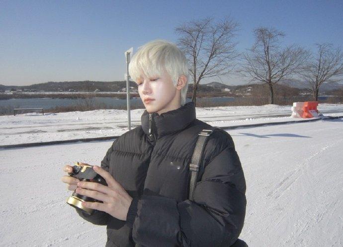 罗渽民白发配冬天❄️ 