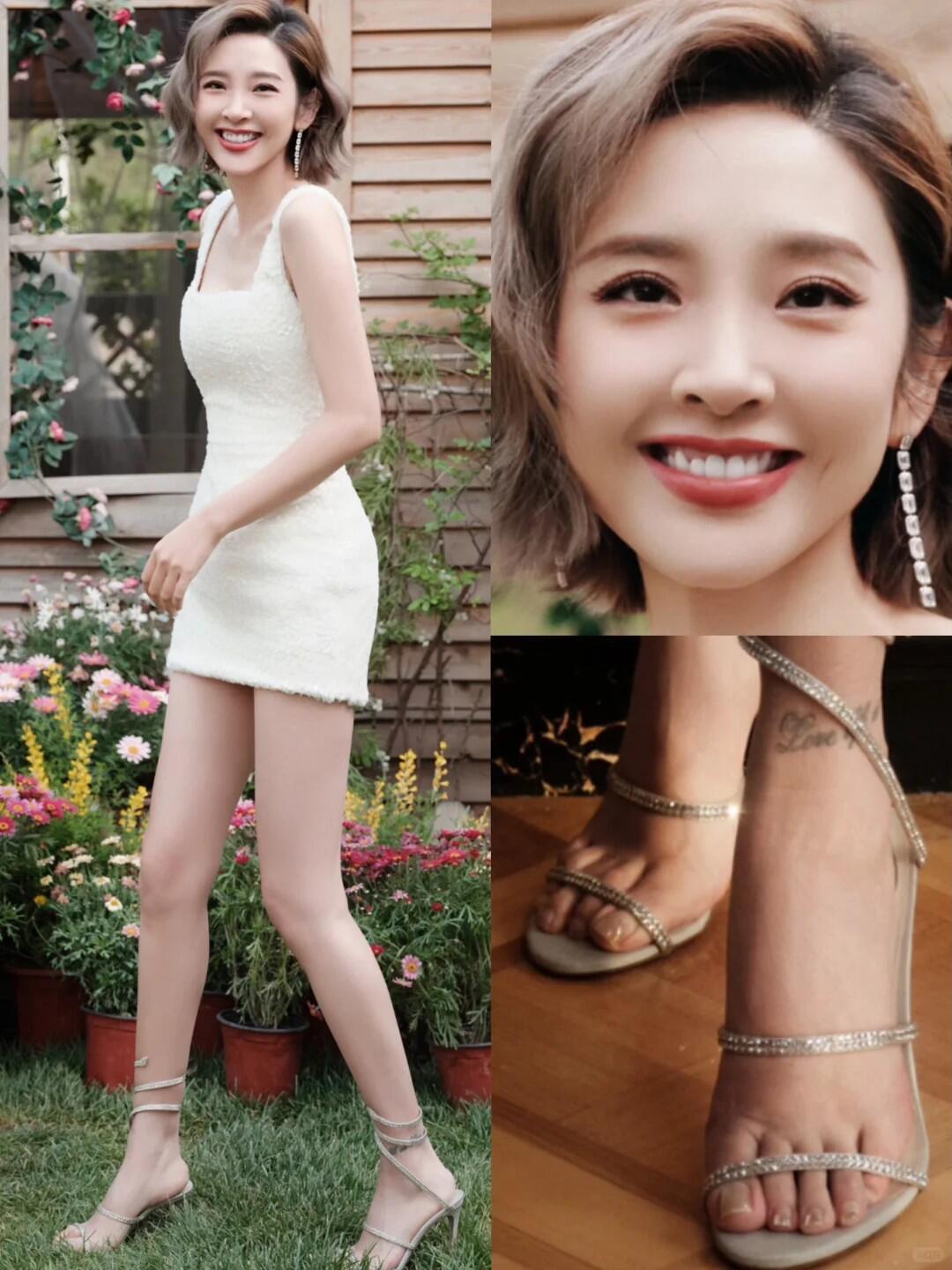 唐艺昕
官方身高165cm，体重约为43kg 
女明星身材管理都不错