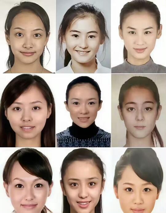 当红女明星的证件照，好真实