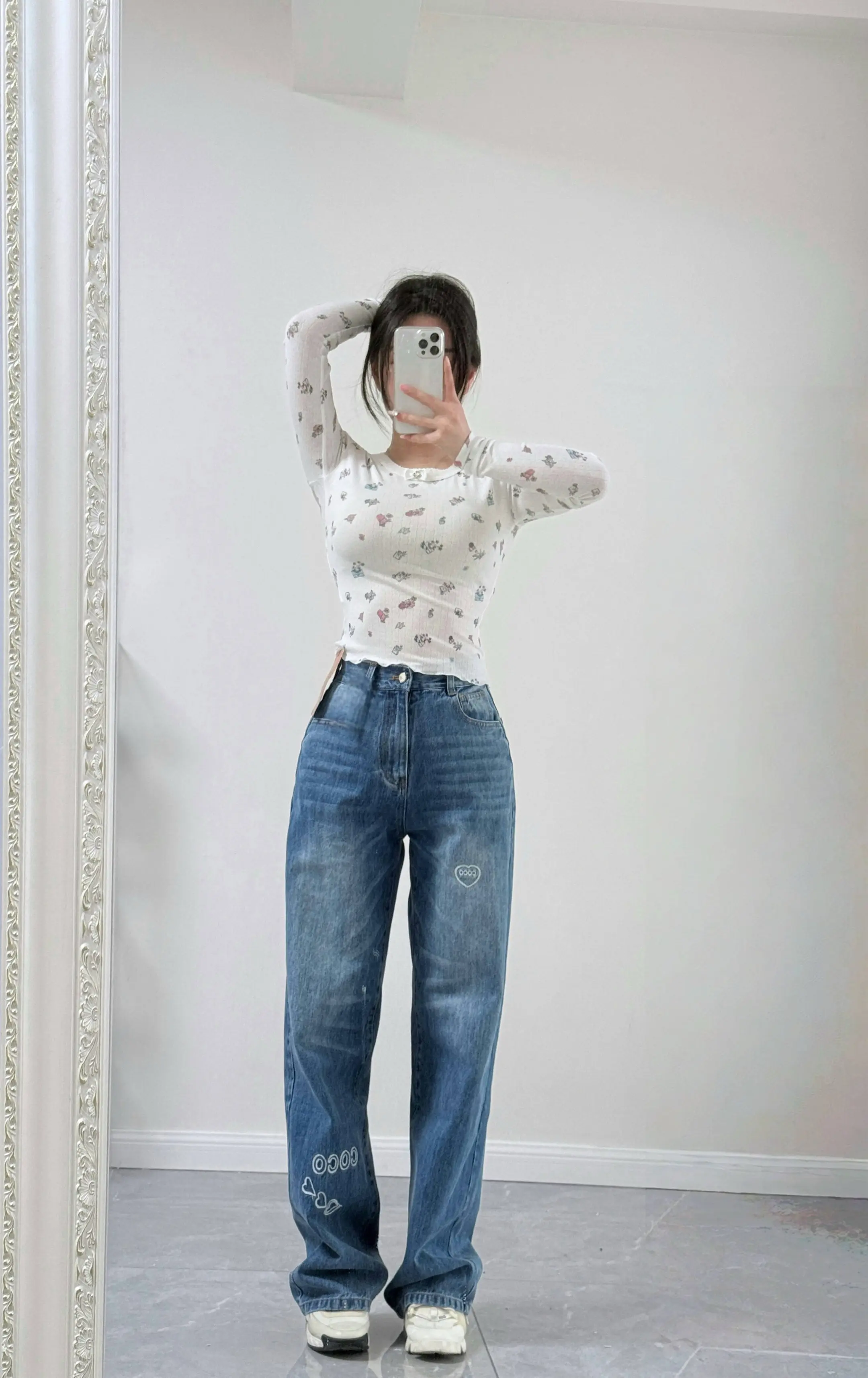ootd穿搭 牛仔裤 梨形身材穿搭 你的懒懒