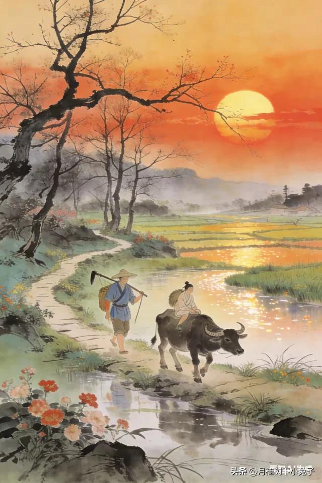 男人牵驴女踩耙，
耙实保墒碎坷垃。
播种以后出苗齐，
田间管理不能差。