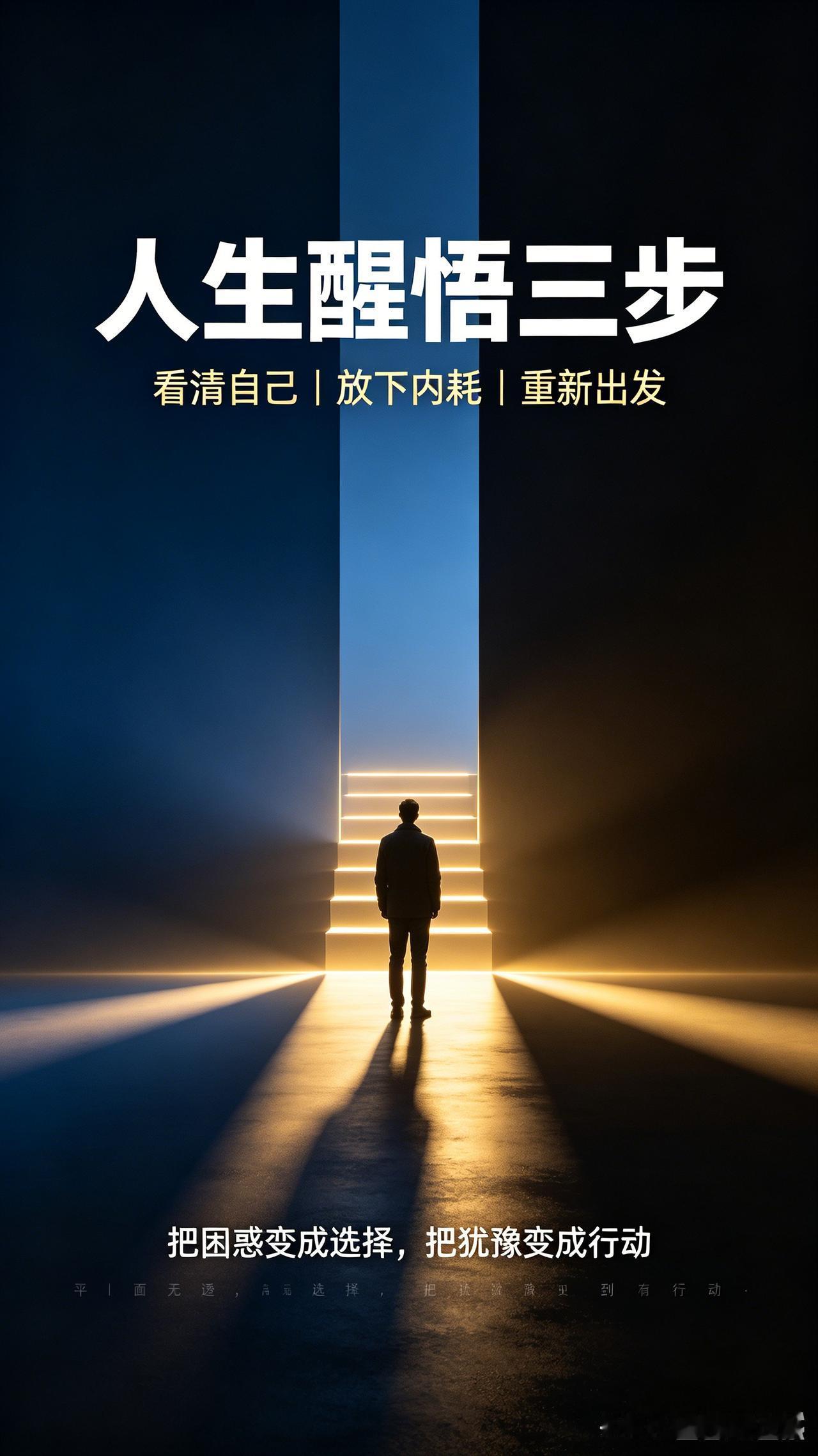 人生醒悟三步：看清自己，放下内耗，重新出发！不跟自己内耗 瞬间醒悟的句子 内耗修