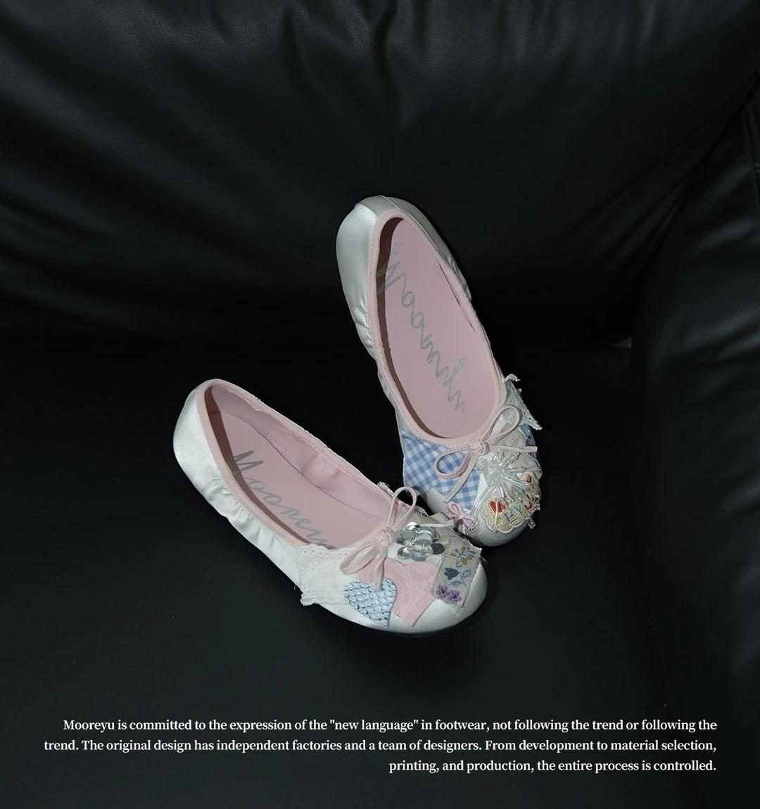 Ballet Mary Jane · 爱心蝴蝶结复古平底鞋
Soft vinta