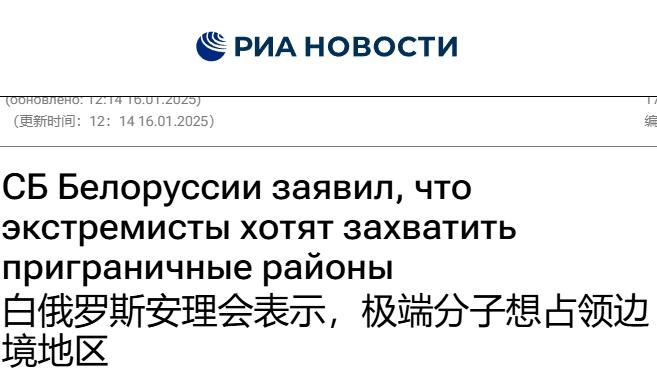 白俄罗斯大选在即，有极端分子准备搞事
 
1月26日，白俄罗斯将举行总统选举。