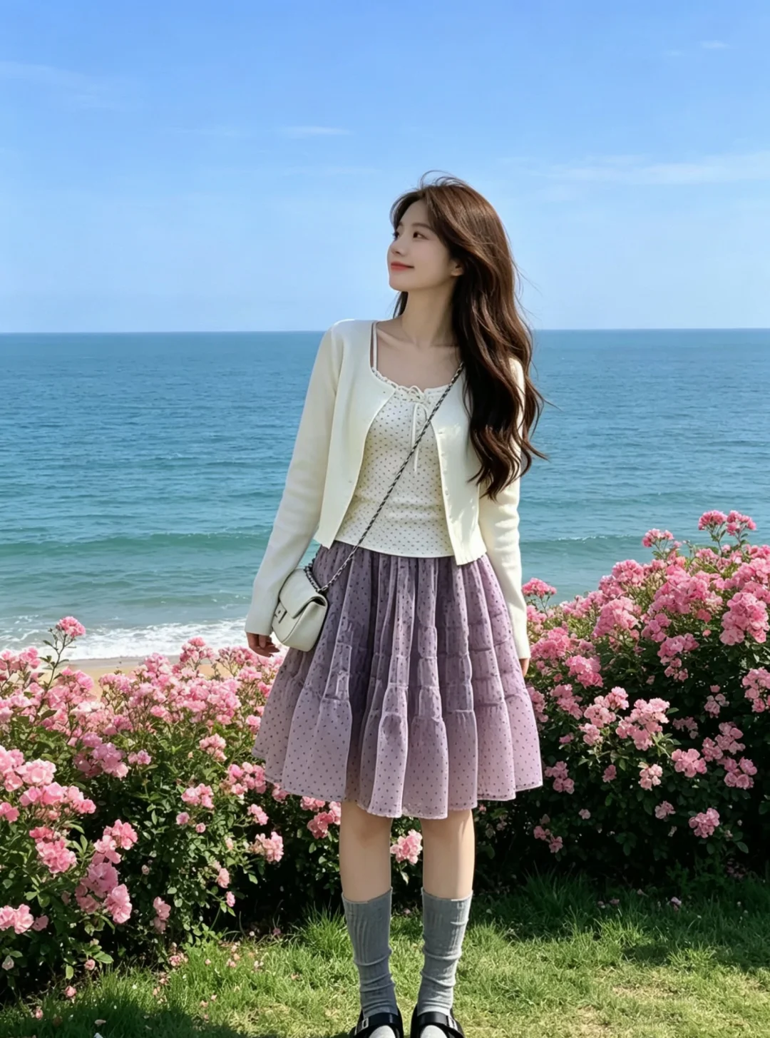 白月光穿搭｜温柔的紫色系穿搭～