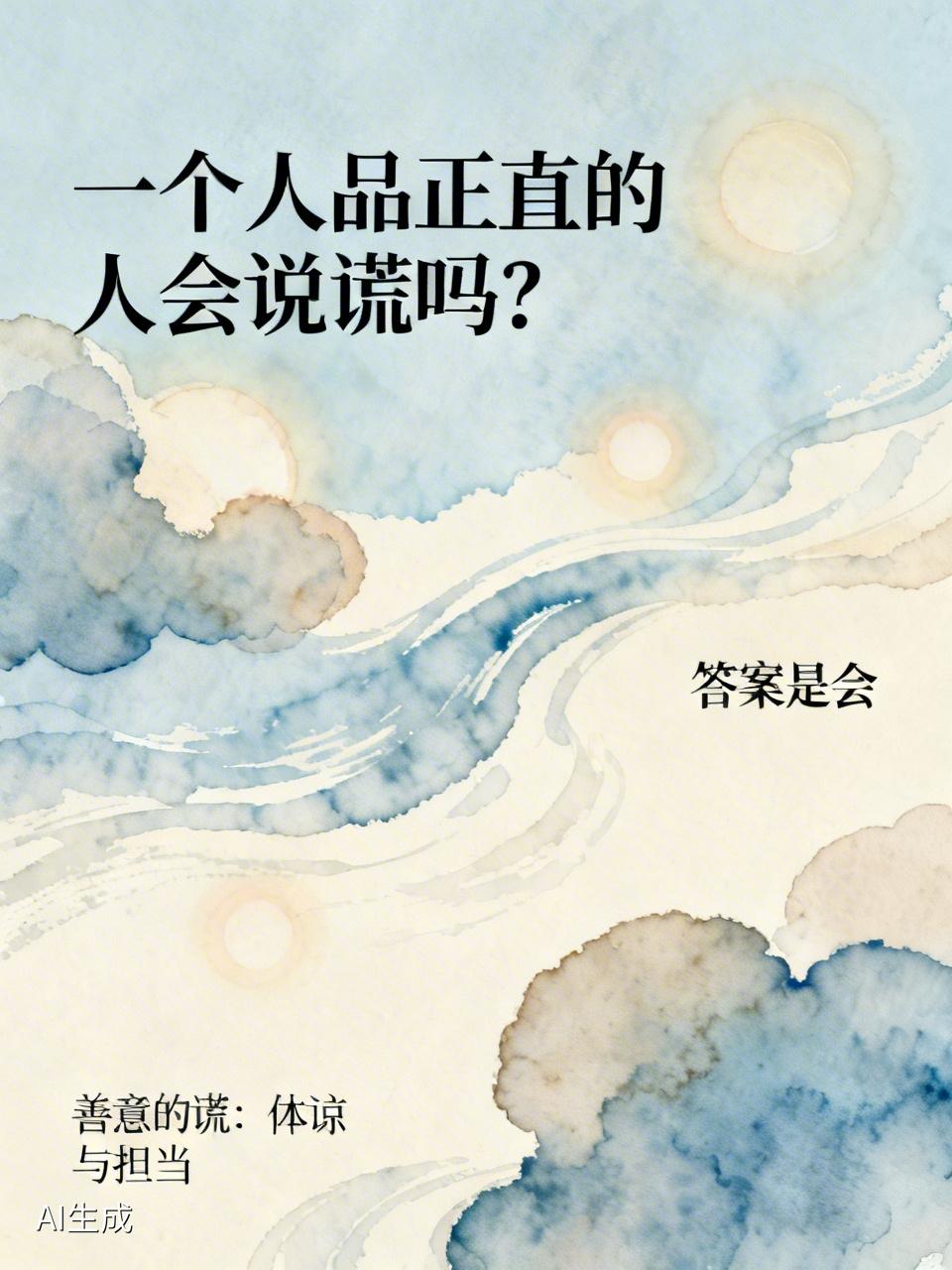 一个人品正直的人会说谎吗? 一个人品正直的人会说谎吗？答案是会。
很多人觉得人品