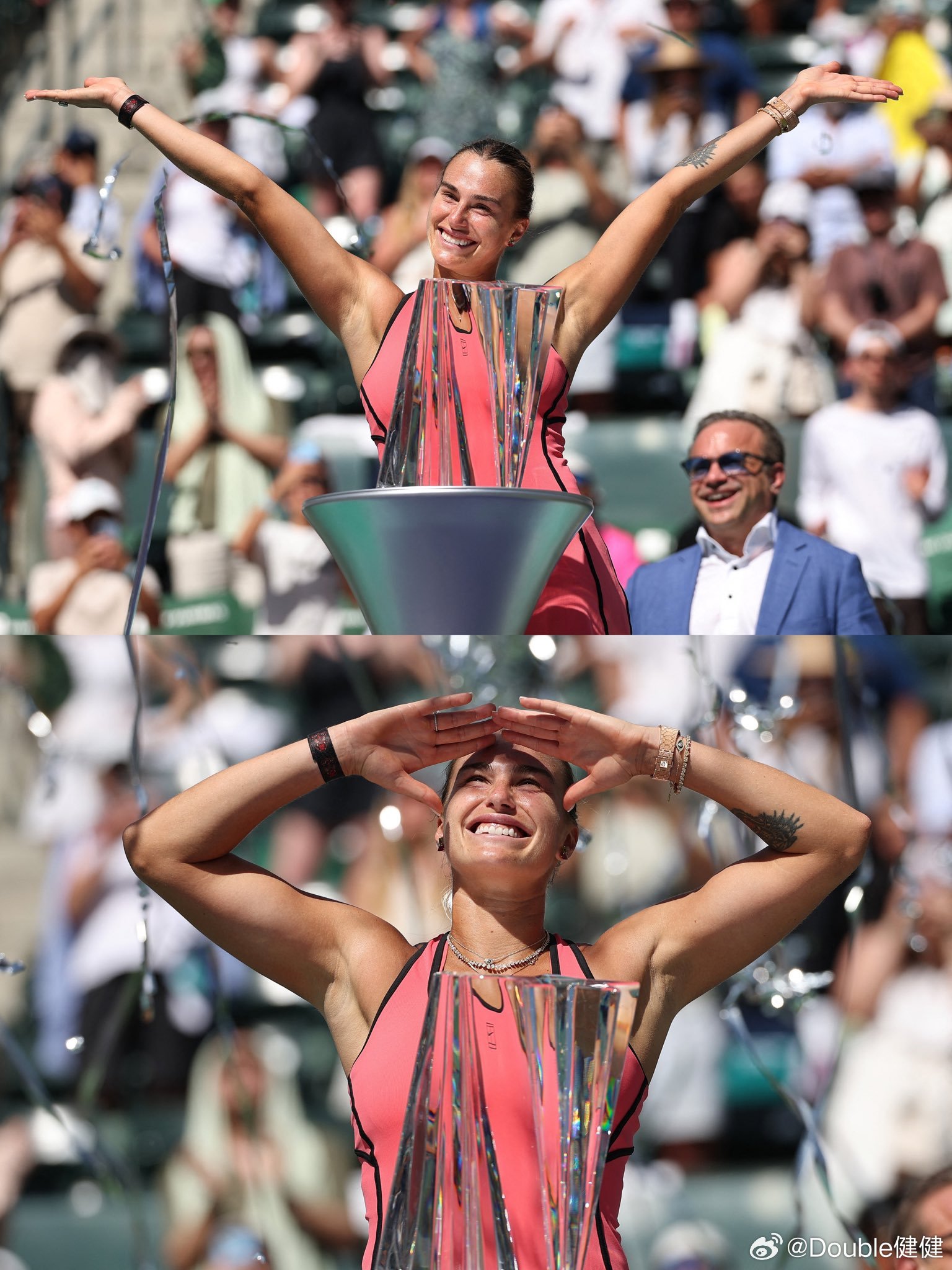 最多1000赛冠军排名：23 | 🇺🇸小威17 | 🇨🇭辛吉斯 15 |