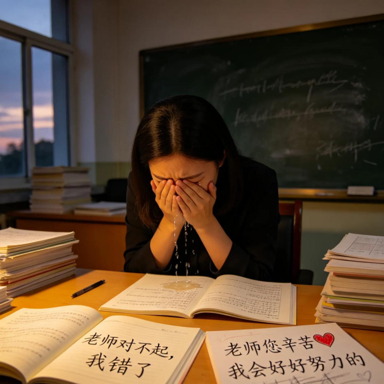 深圳一老师批改作业当场崩溃大哭，看完原因全网破防
 
深圳一位小学老师批改作业时