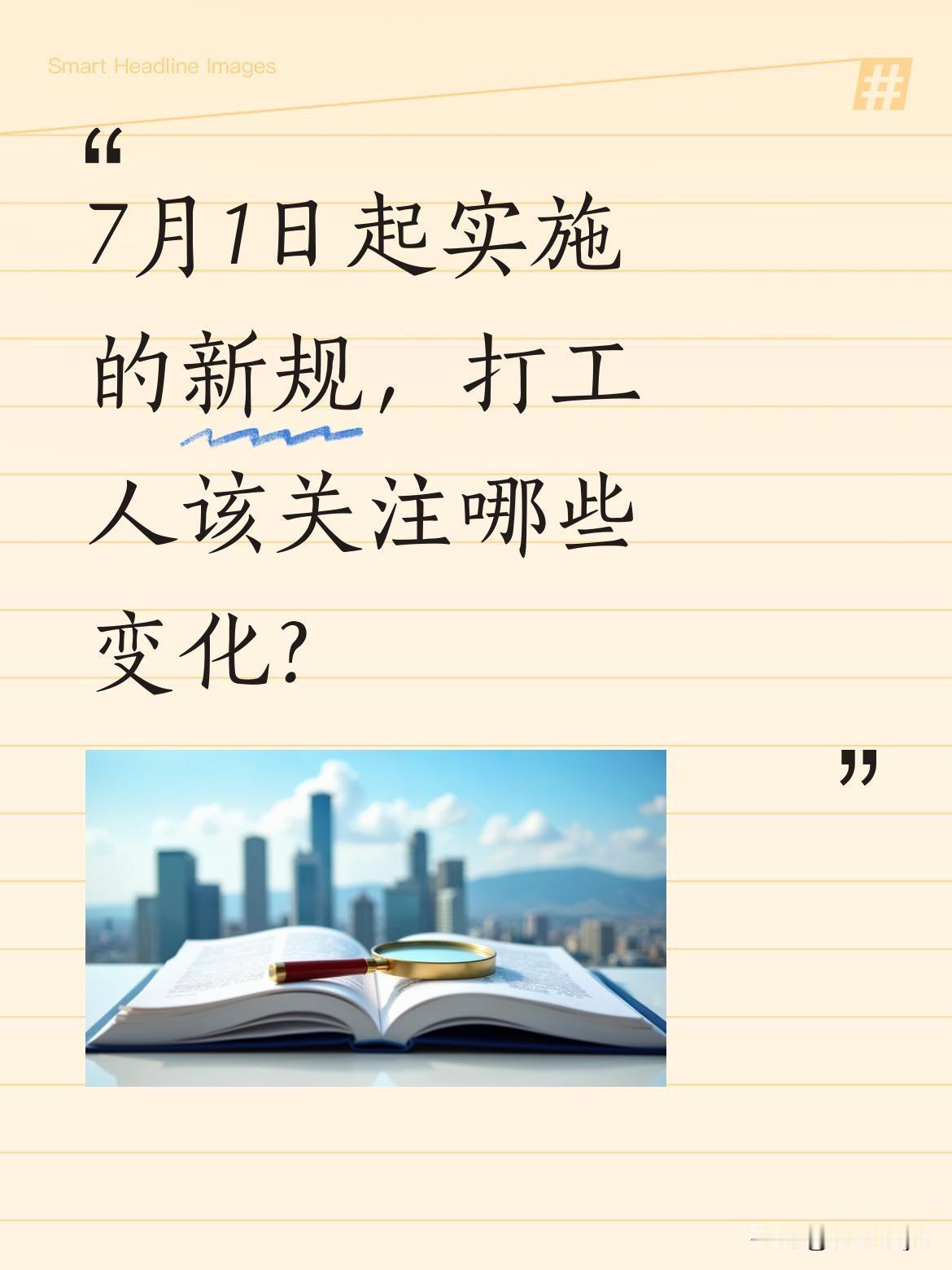 7月1日起实施的新规，打工人该关注哪些变化？
据了解，新规涉及60岁以上劳动者的
