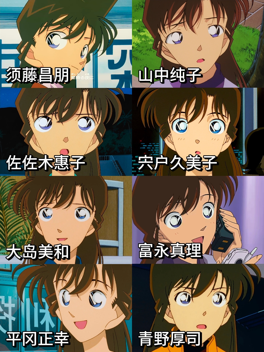 不同画师笔下的毛利兰 ​​​