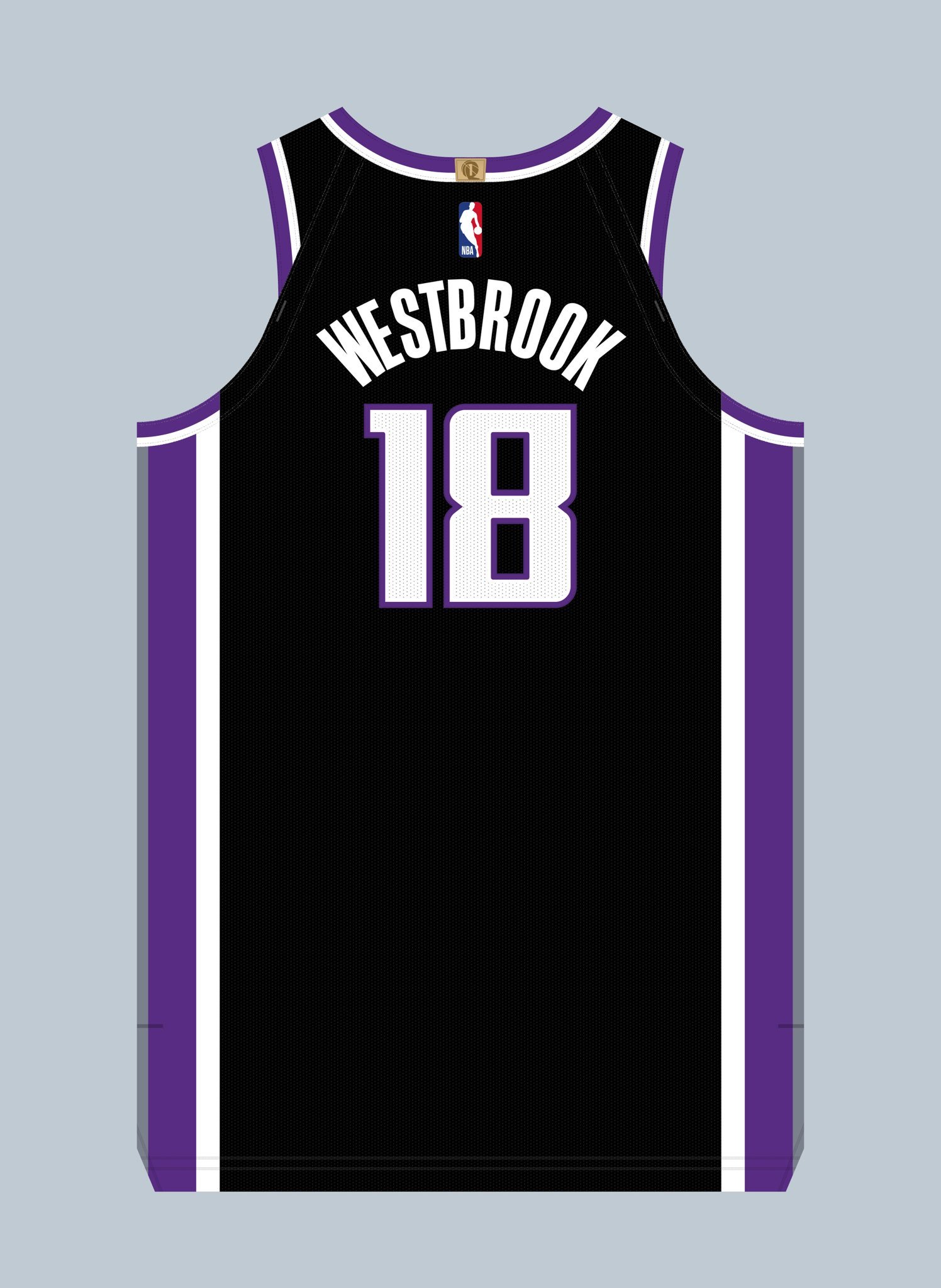 即将迎来生涯第18个赛季的威斯布鲁克选择了国王队18号球衣，0号球衣现在蒙克在穿