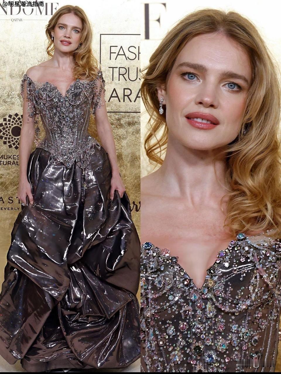 LV太子妃穿1996古着礼服✨美到失语了‼️
她终于也是老了，该有的纹路一样不少