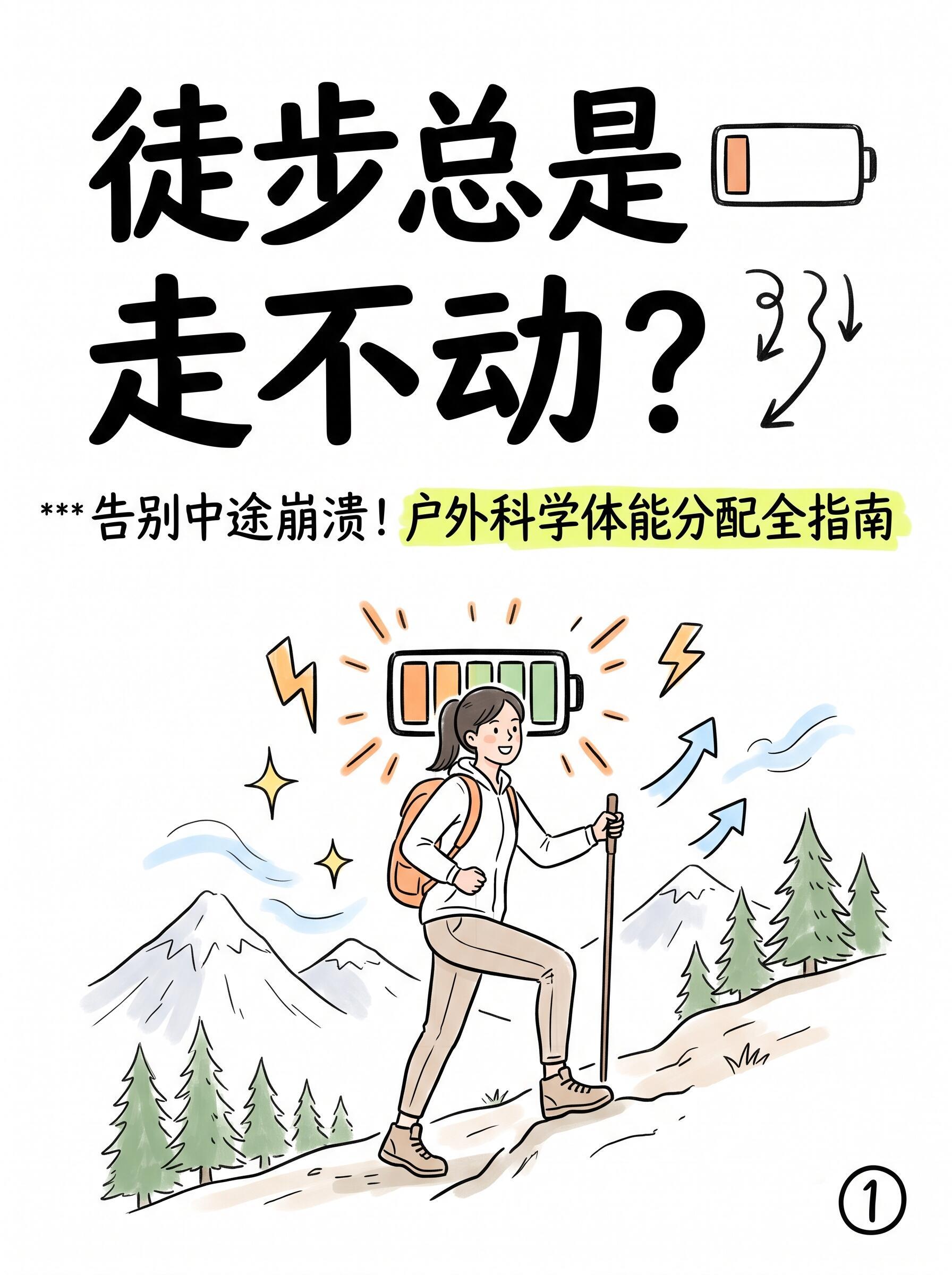 徒步频繁乏力，该怎么改善？很多人徒步半途体力耗尽、早早走不动，并不是体能太差，而