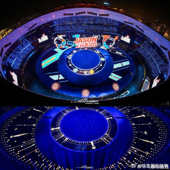 张杰站在华语乐坛舞美之巅别人做舞台，张杰造世界。从星空顶到全域地屏，从巡游列车到