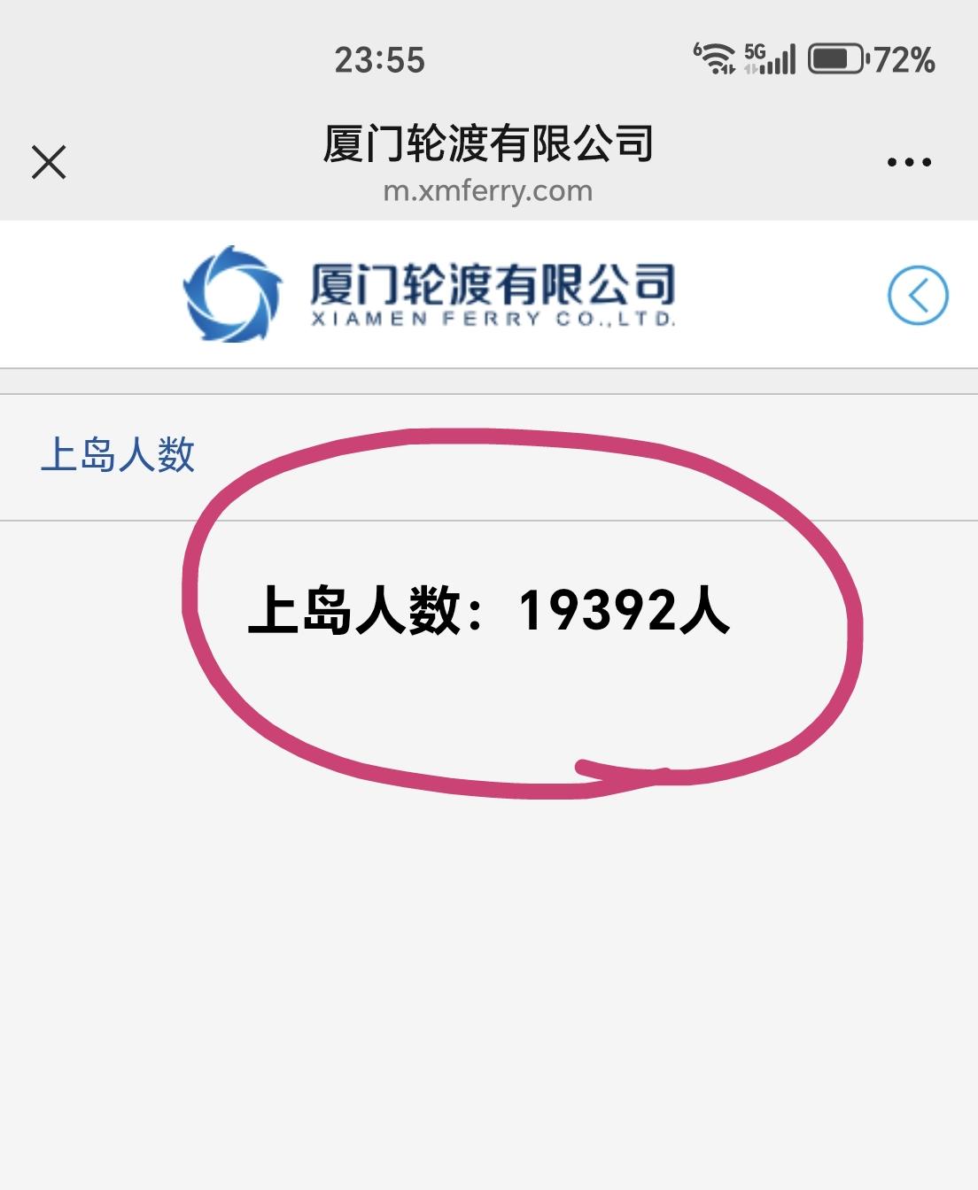 【10月20日，厦门鼓浪屿上岛人数超过1.9万人次】

今天是周二，受副热带高压