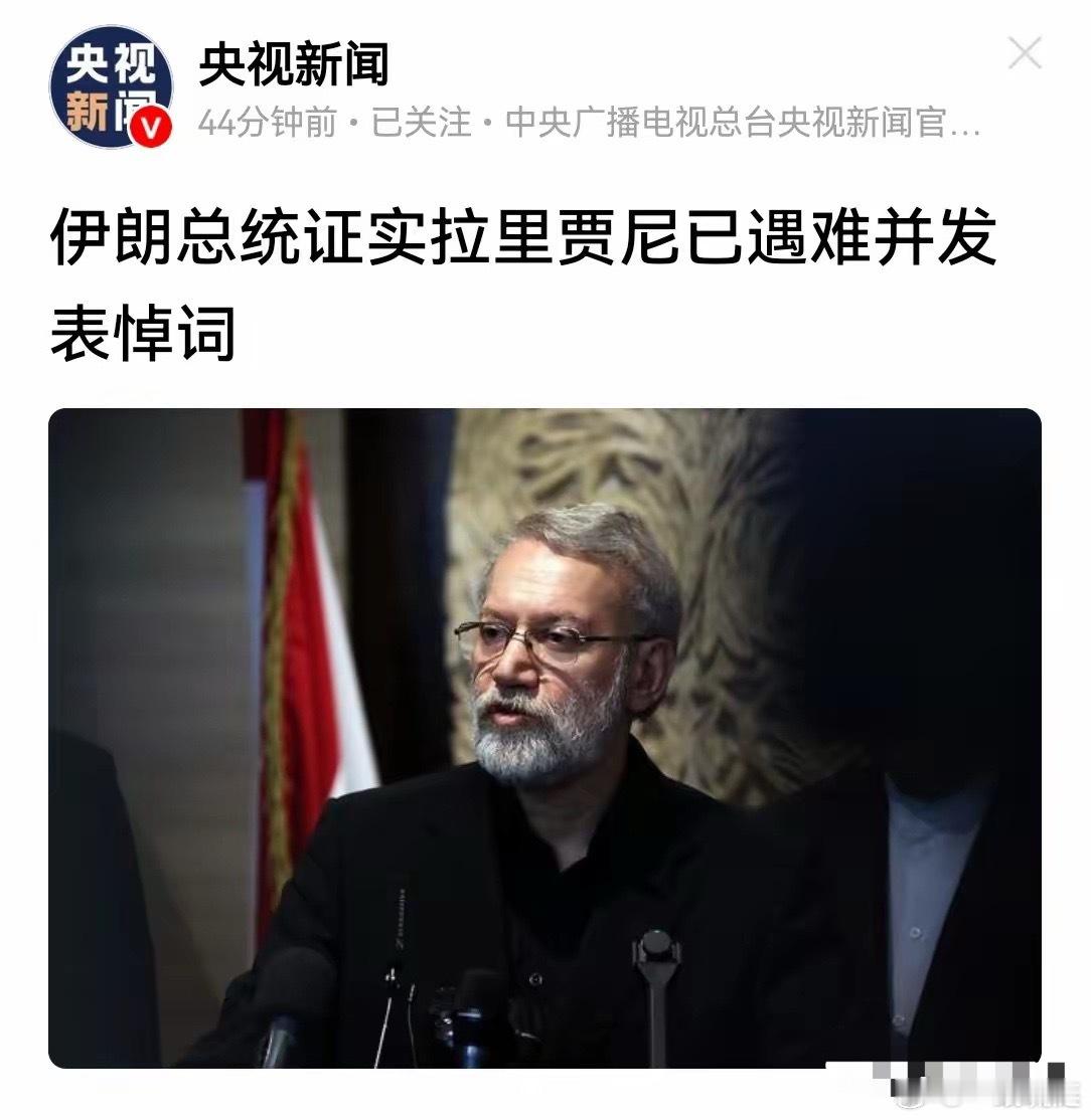 佩泽希齐扬已经证实，拉里贾尼确实在恐怖袭击中遭遇不幸了。拉里贾尼与其儿子在她的女