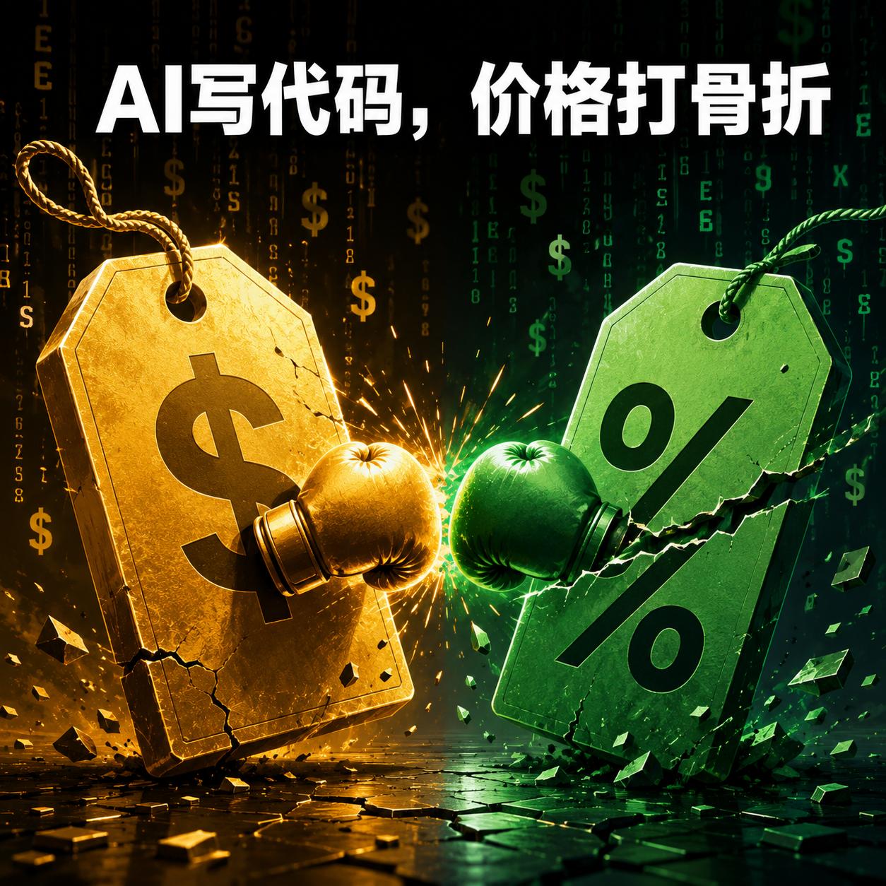 AI写代码的工具，昨天起开始打价格战了——最贵和最便宜的，差了125倍。

Me