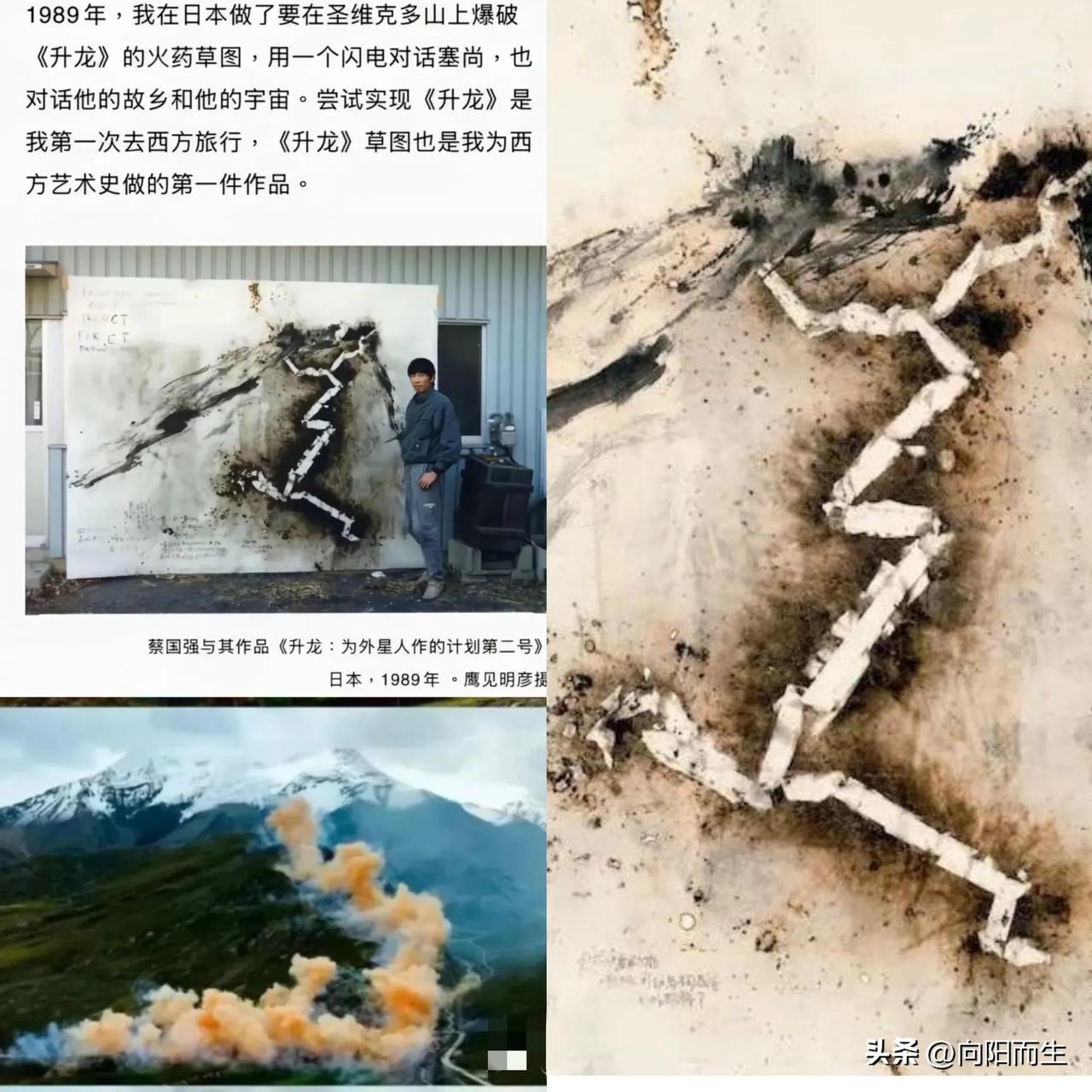 刚刚去查了
一下蔡国强，怎么也没有想到，
68岁的蔡国强居然在30年前

就已经