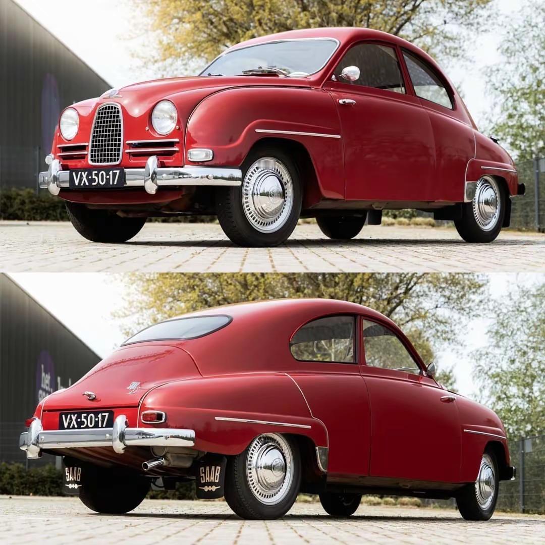 Saab 93B.这台 1957 年萨博93B，最动人的地方并不只是它的稀有，而