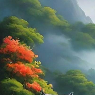 故人江海别，几度隔山川。乍见翻疑梦，相悲各问年。孤灯寒照雨，深竹暗浮烟。(深竹 