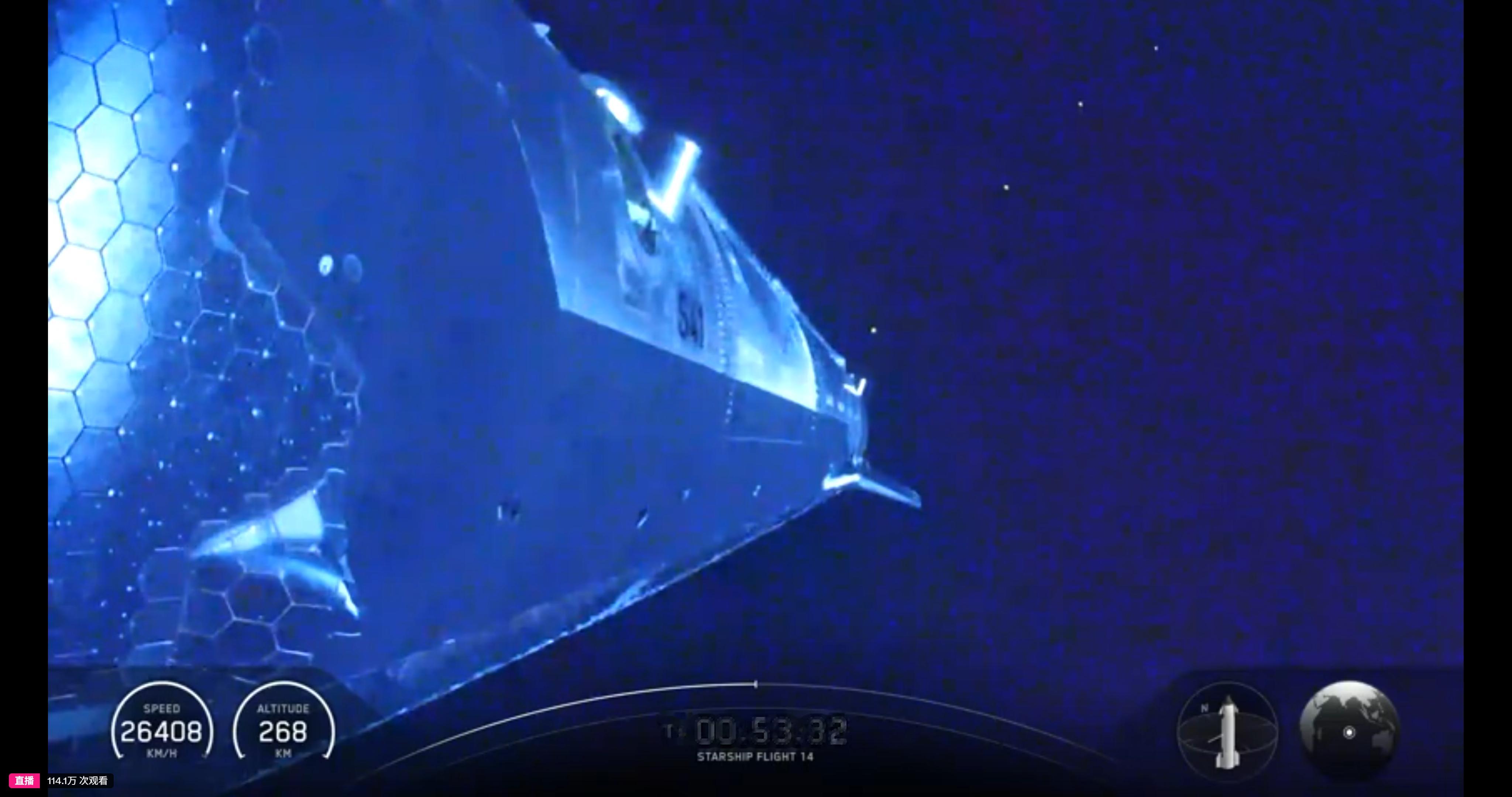 星舰S41飞船和星链V3卫星 ​​​​(四个亮点) ​​​​