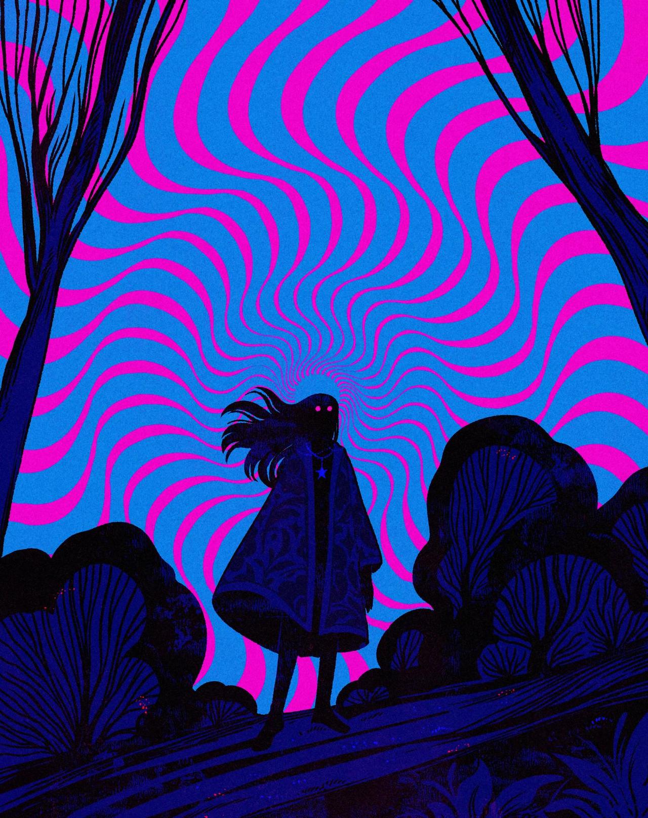 这是艺术家JM Fenner在2024年创作的插画《Don’t Look Too