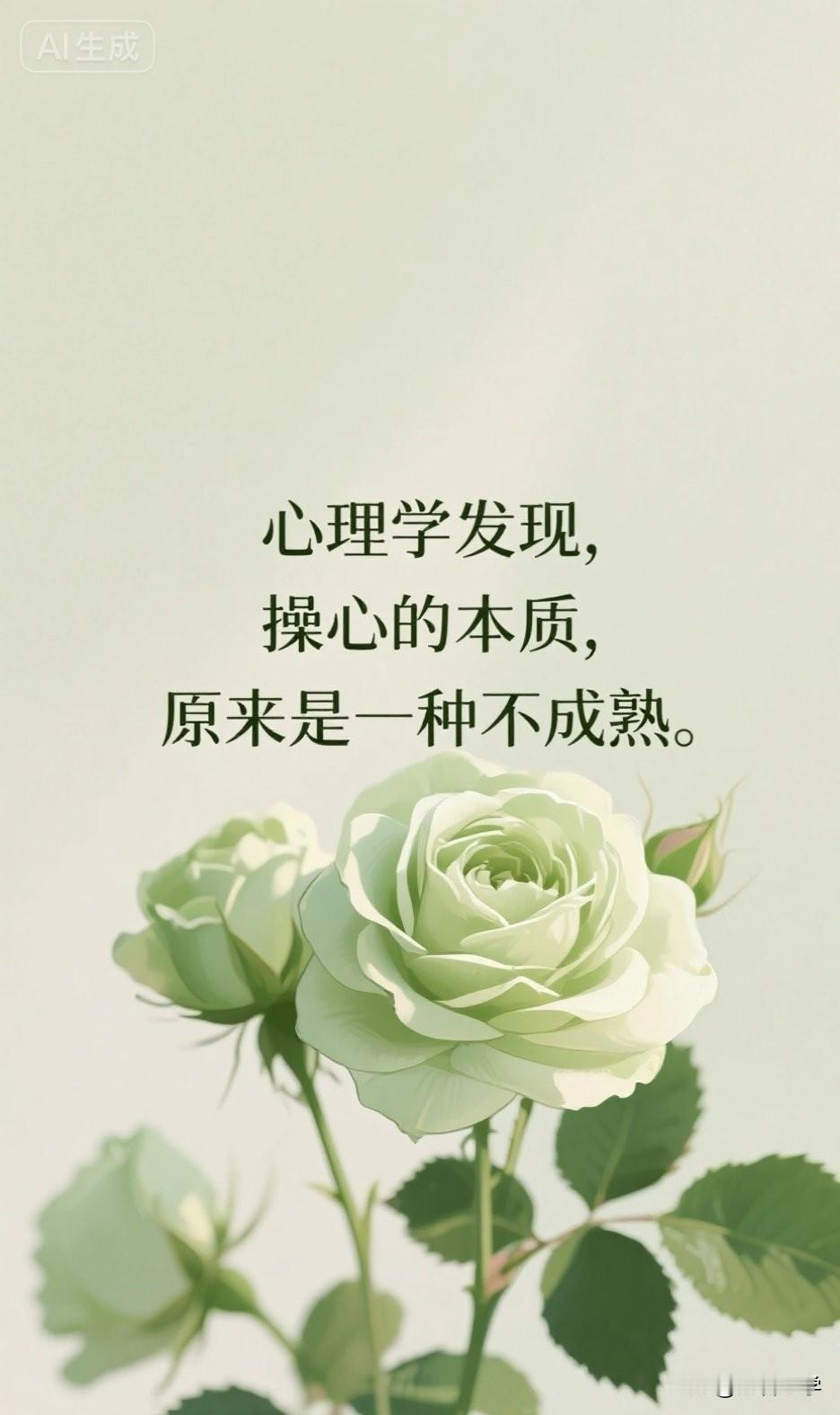 心理学发现，操心的本质，原来是一种不成熟。

你有没有发现，身边那些最爱操心的人