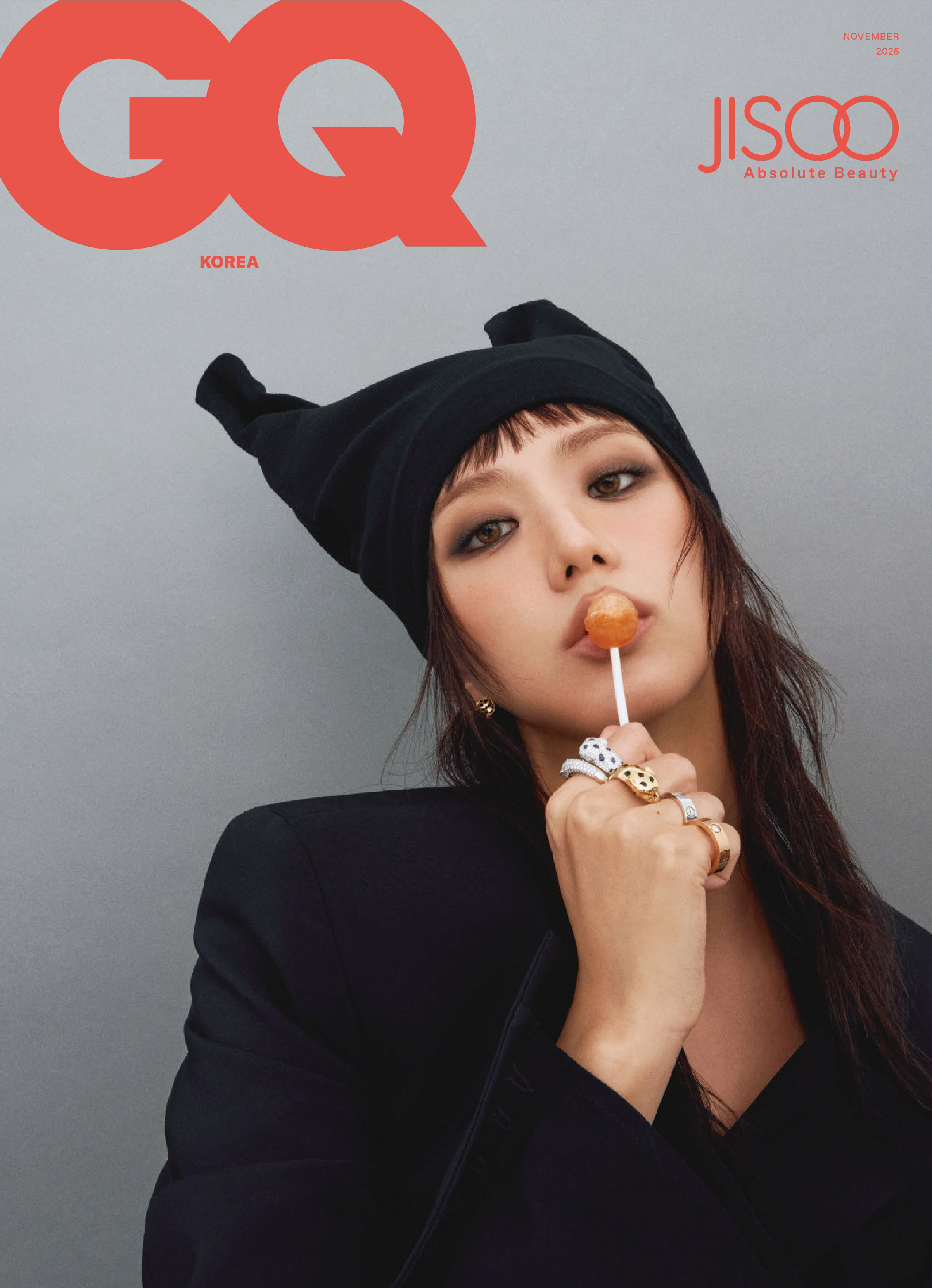 JISOO金智秀登上韩国《GQ》11月号四版封面 ​​​