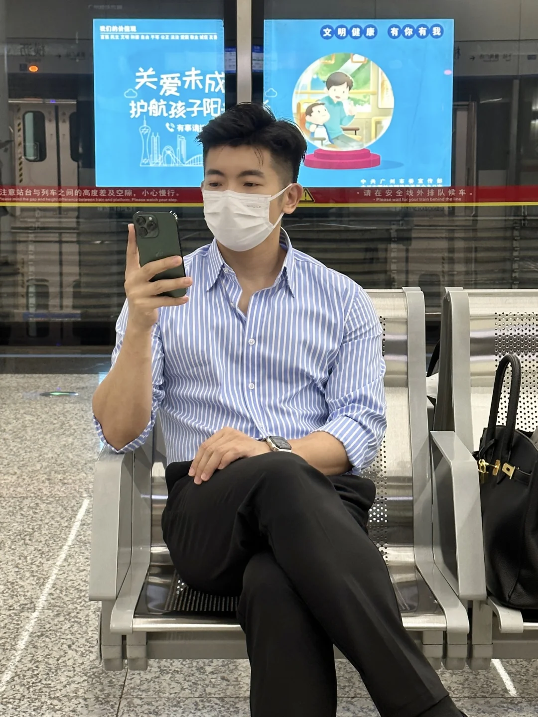更适合中国男生体制的条纹衬衫‼️