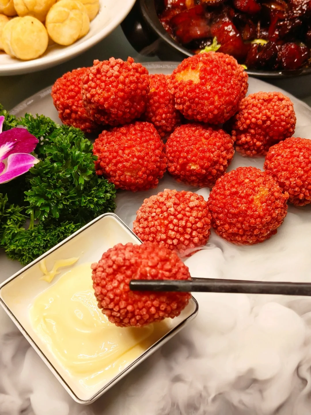 吃上了美味