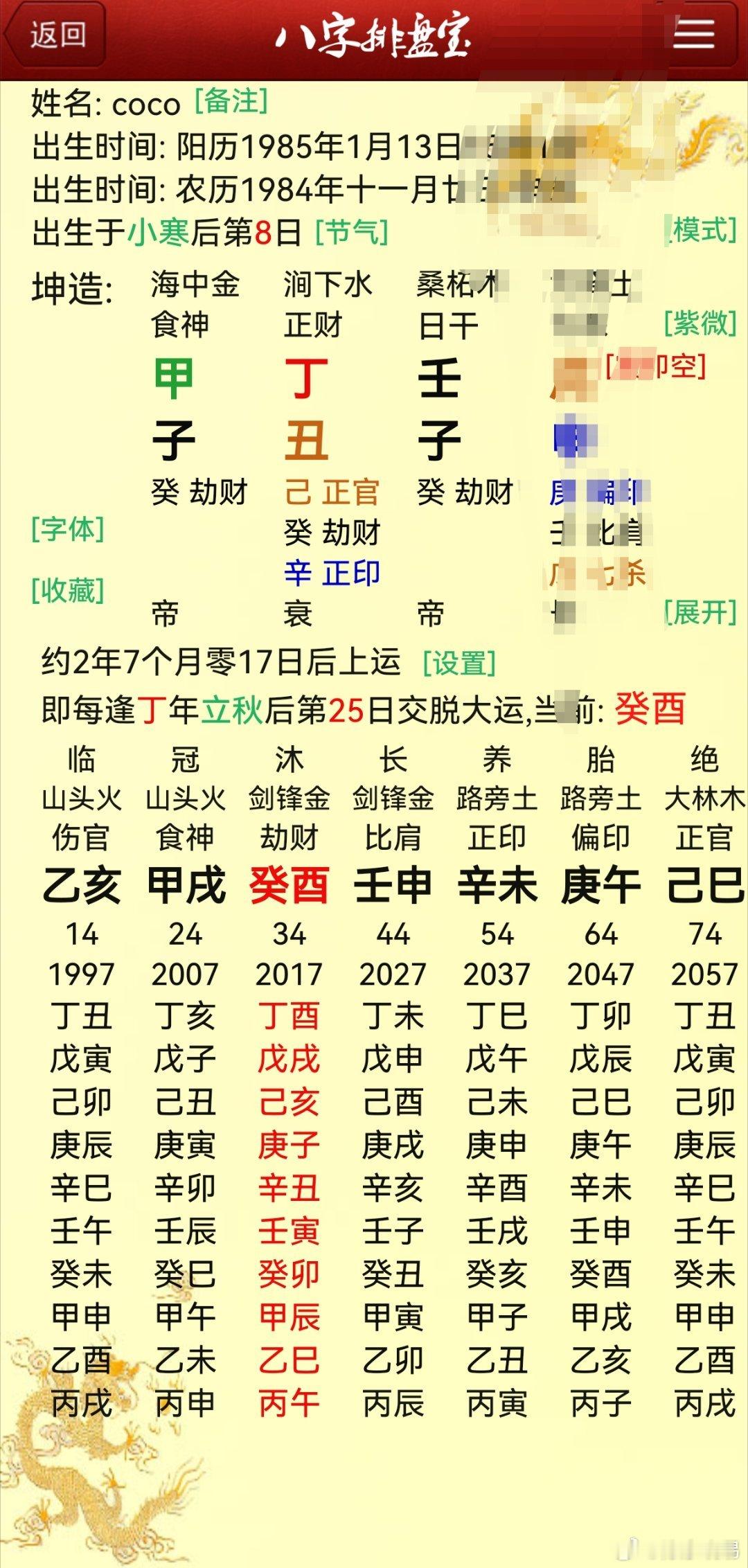 今天有人给我发谢贤前女友八字让看看，怎么说呢，即使不知道八字，也能想到，一个女生