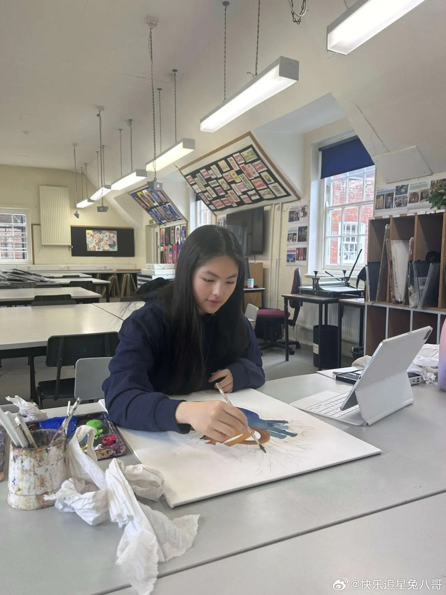 #王诗龄英国学校内景##王诗龄英国教室内景# 王诗龄英国学校内景公开 ​​​