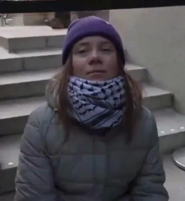 环保少女像一块抹布一样被利用她的人抛弃了！

前一段时间还声援巴勒斯坦人民的环保