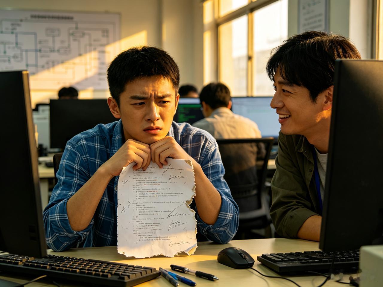 全公司最怕收到的两个字。市场部的小杨，最擅长用两个字让对方焦虑一整天。

他每次