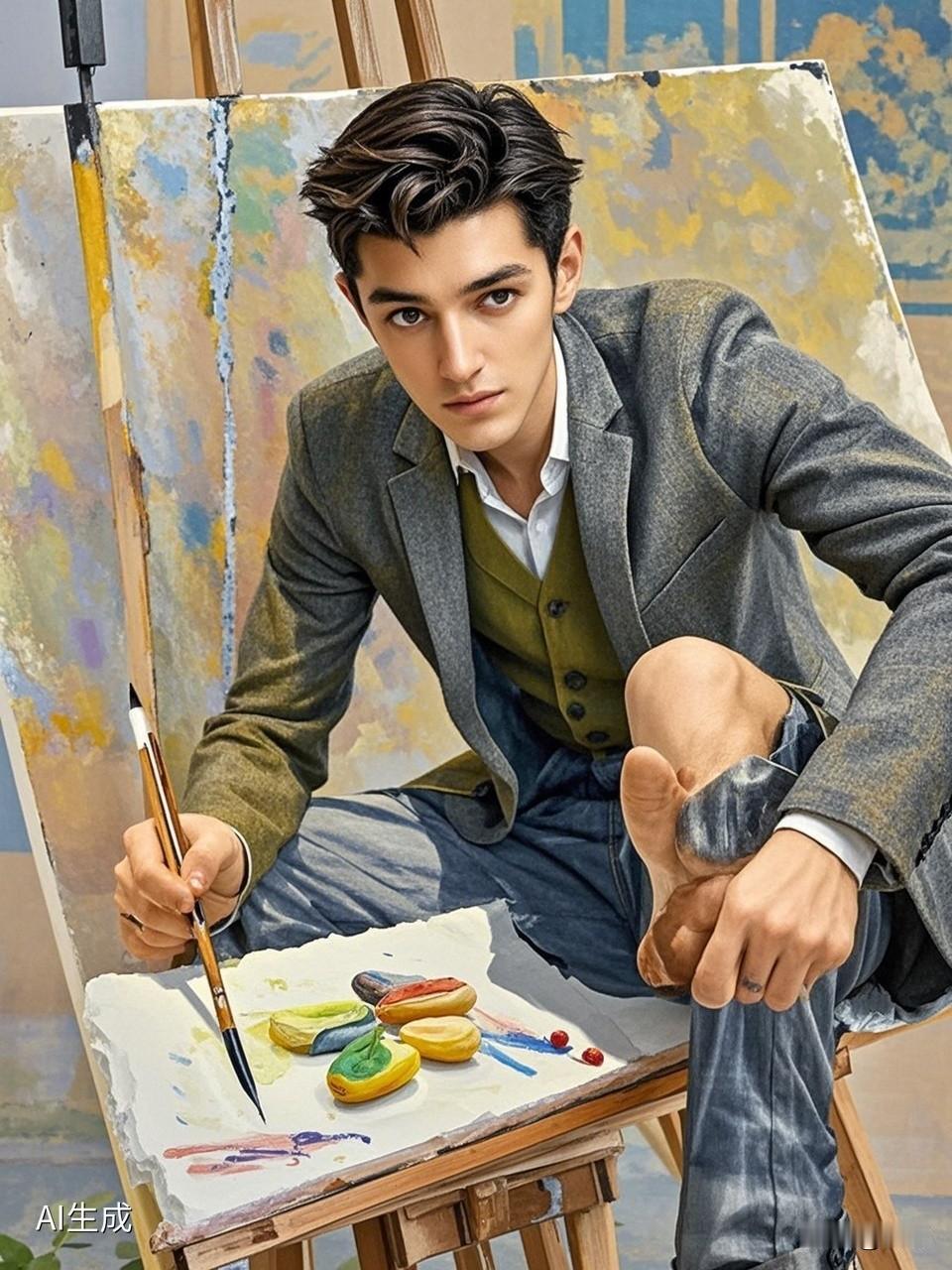 当我们生活不如意，遇到困难就想放弃，你在想想那些弱势群体，他们都不放弃。法国名画