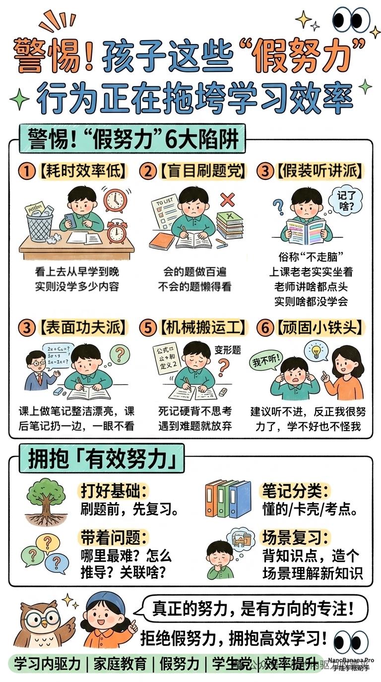 警惕假努力，高效学习才是关键