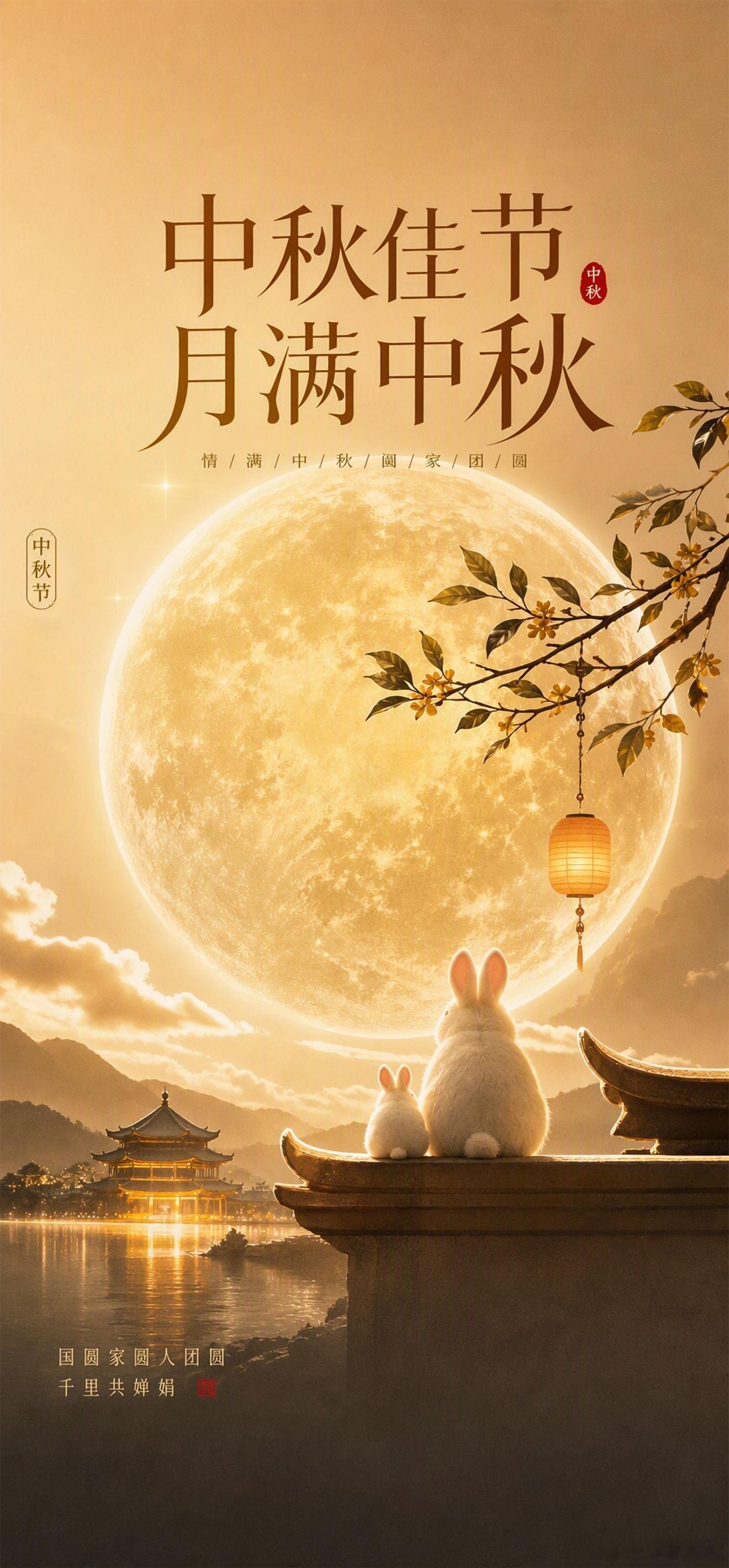 中秋盼月圆月圆，人安，饼甜。中秋快乐🌕🥮 ​​​