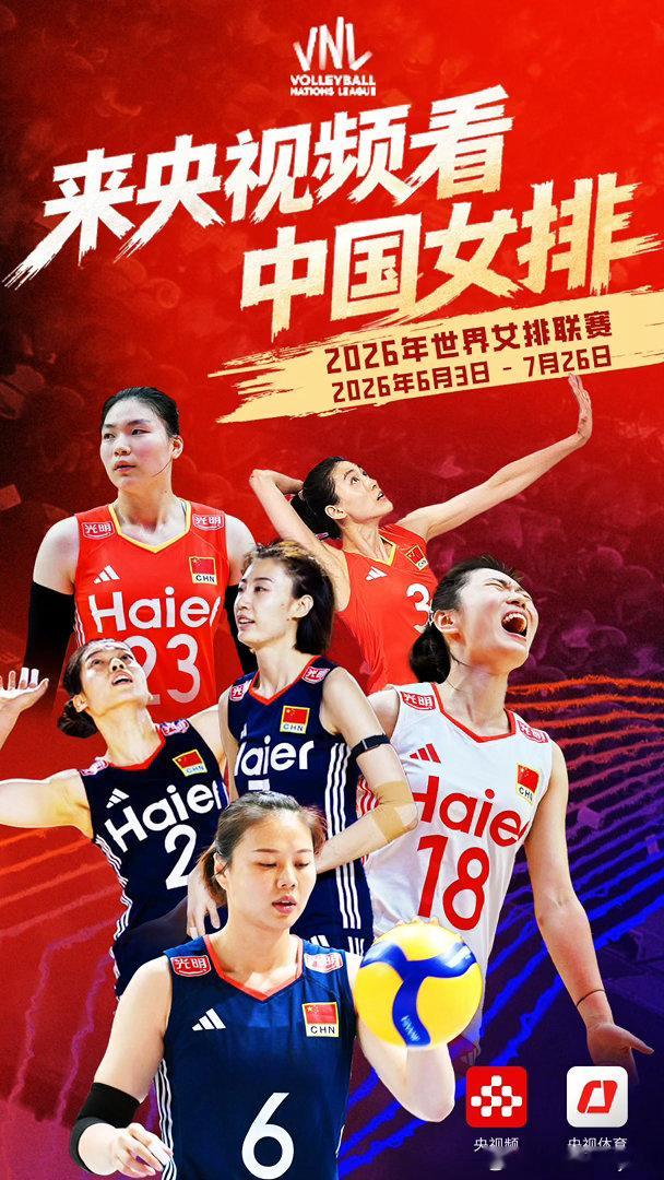🇨🇳🏐🔛2026世界女排联赛