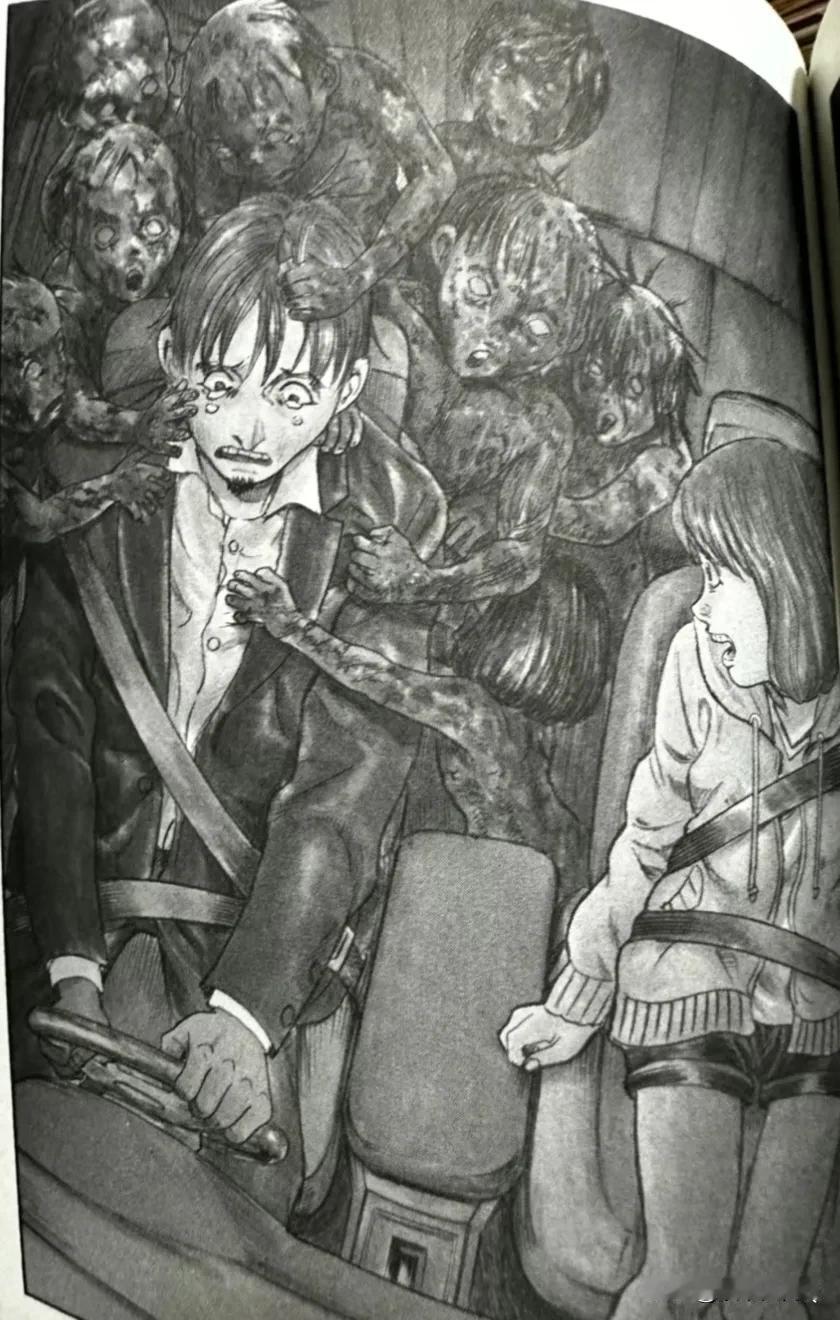 胆小者不要点开看啊！很吓人的！日本恐怖漫画大师的作品，降温利器，几张图就能让你在