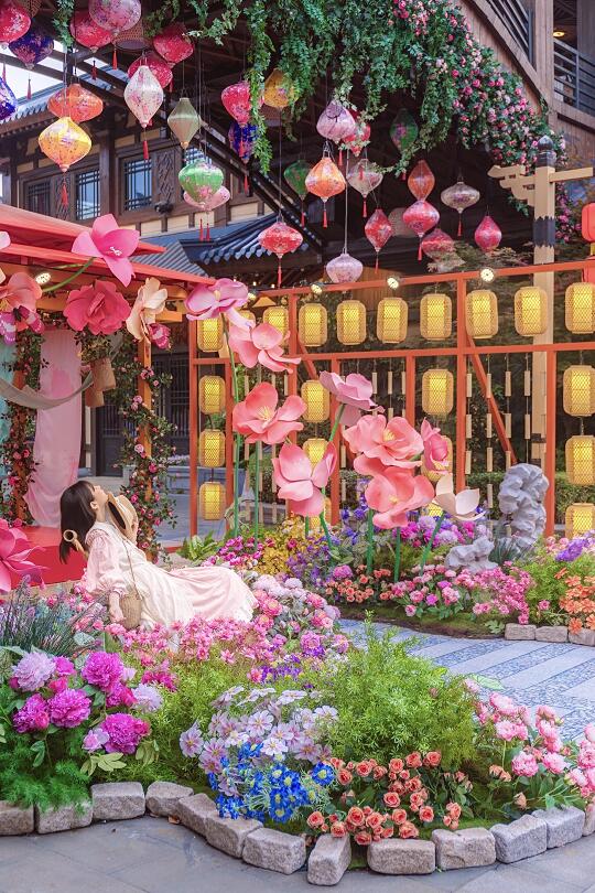 武汉周边‼️我找到了《国色芳华》同款游乐园🌸