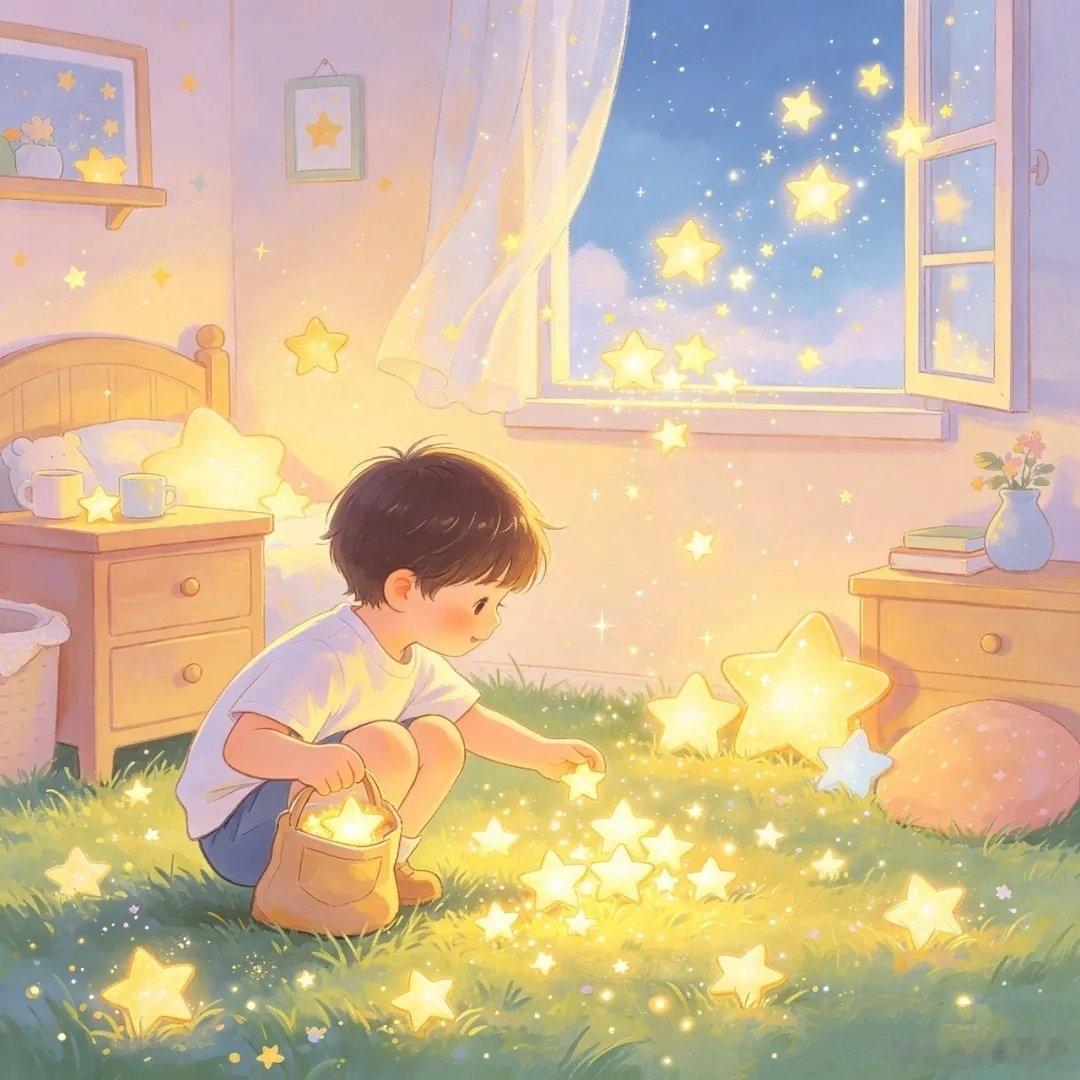 拾星星的男孩～🌟 好运加持能量头像！ 