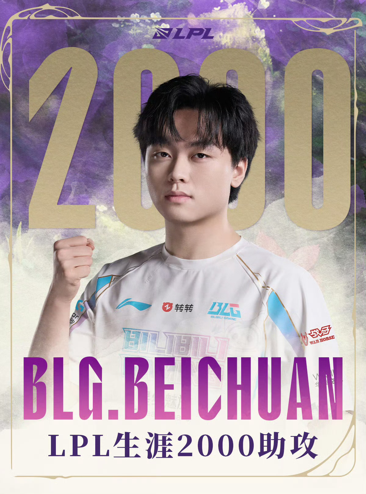 【里程碑：Beichuan达成LPL2000助攻成就】Beichuan2000助