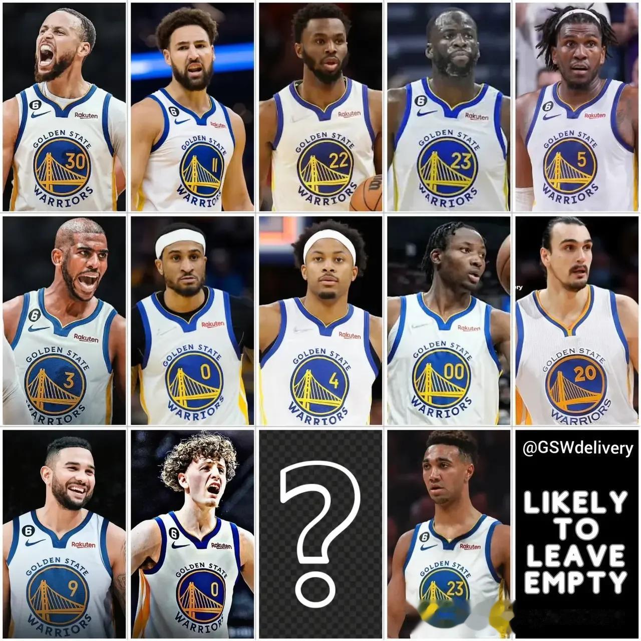 勇士23-24赛季球员以及薪金一览表：

库里：5192万   35岁

汤普森