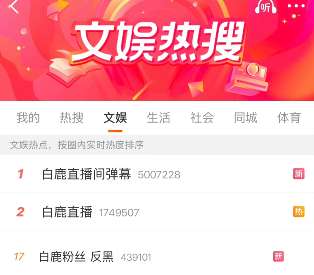 今天鹿茸又跟着女顶上热搜了 