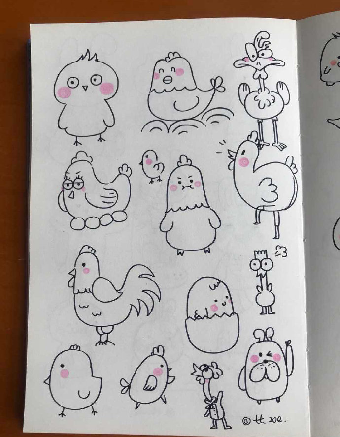 【一大波超可爱的小动物简笔画】Mark，假期陪孩子画着玩儿~ ​​​