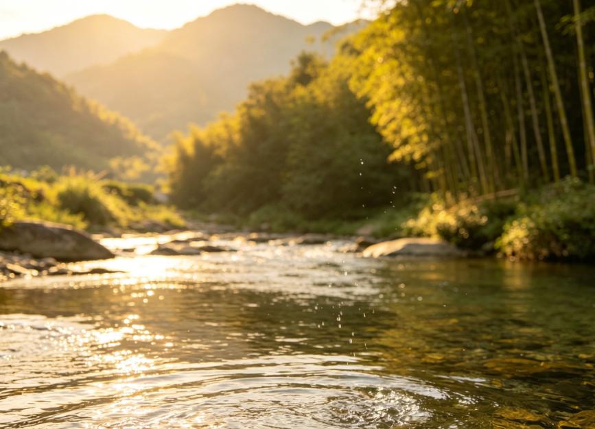 品读《山海经》555——《神州江湖》沁水
原文：
沁水出井陉山东，东南注河，入怀