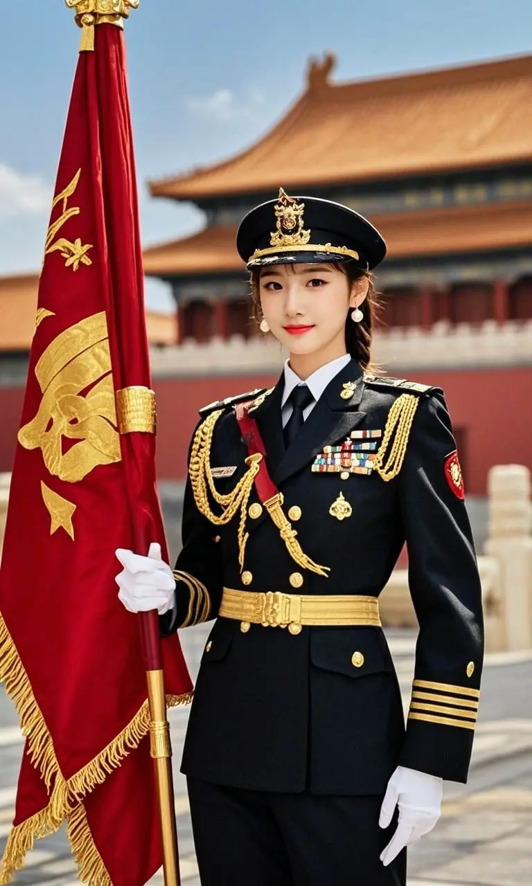 AI守护国旗英姿