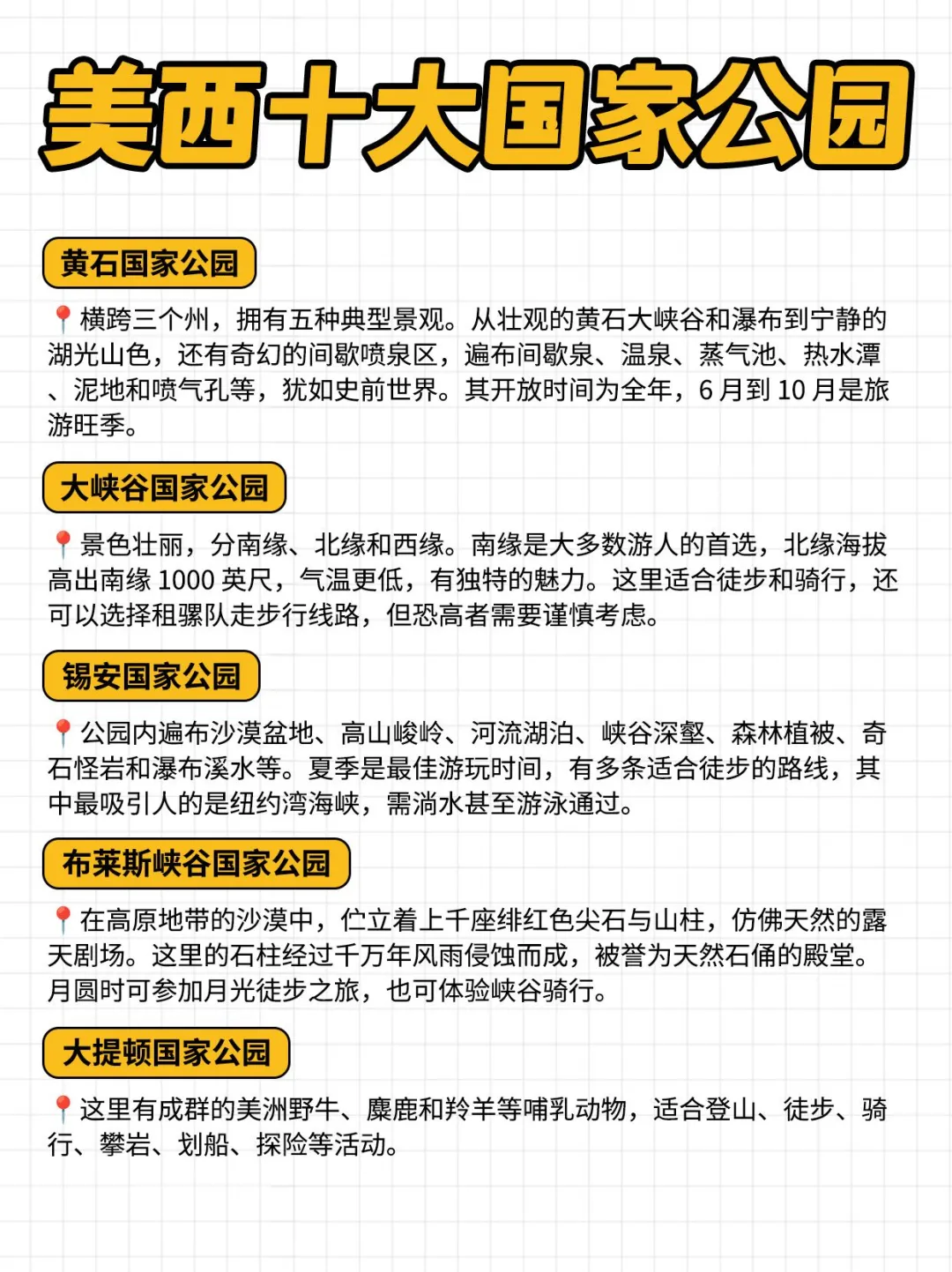 美西国家公园环线🔥保姆级路线玩法分享