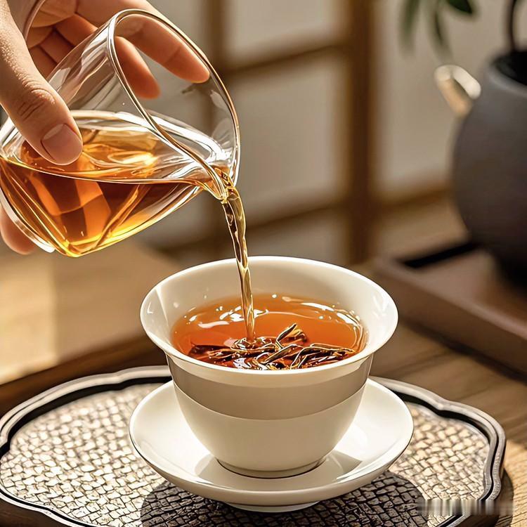 《静器悟缘·雁儿落带过得胜令体》
玉盘三器静如禅，茶静烟轻意愈绵。【过得胜令】不
